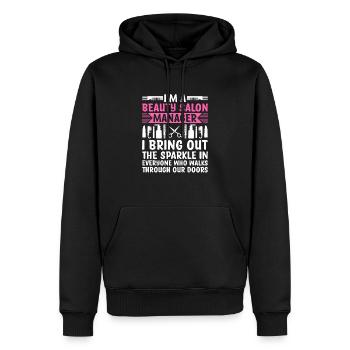 Gestionnaire de SPA Emploi Bien-être Drôle Gestion de SPA Sayi - Sweat à capuche Premium bio Homme - noir - Devant - Nico (187cm)
