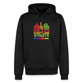 Chiptune Music Lover Groove zu den Bleeps und Bloo - Männer Premium Bio Hoodie - Schwarz - Vorne - Nico (187cm)