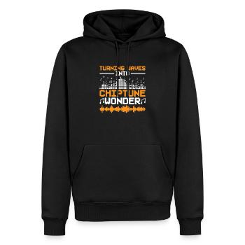 Chiptune Music Lover Groove zu den Bleeps und Bloo - Männer Premium Bio Hoodie - Schwarz - Vorne - Nico (187cm)