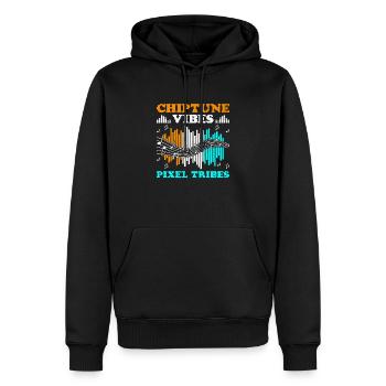 Chiptune Music Lover Groove zu den Bleeps und Bloo - Männer Premium Bio Hoodie - Schwarz - Vorne - Nico (187cm)