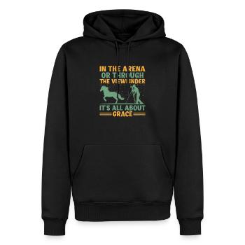 Horse Photography Horseback Riding Horses Hobby Ph - Men’s Premium Organic Hoodie - black - Front - Nico (187cm)