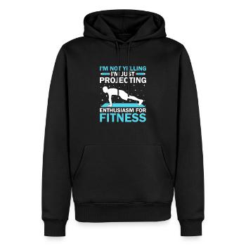 Sportlehrer Sportlehrer Schullehrer - Männer Premium Bio Hoodie - Schwarz - Vorne - Nico (187cm)