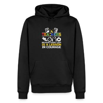 Sportlehrer Sportlehrer Schullehrer - Männer Premium Bio Hoodie - Schwarz - Vorne - Nico (187cm)
