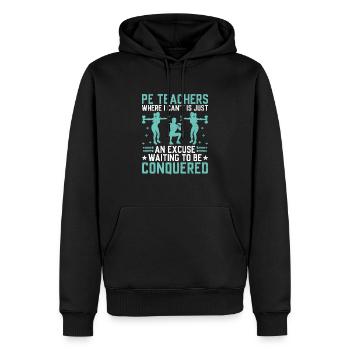 Sportlehrer Sportlehrer Schullehrer - Männer Premium Bio Hoodie - Schwarz - Vorne - Nico (187cm)