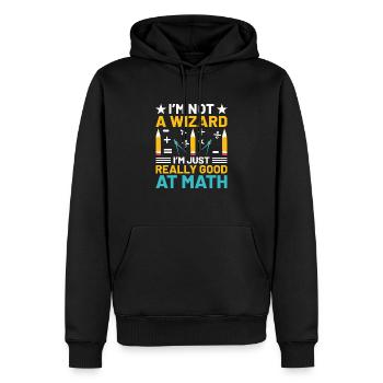 Mathelehrer Schullehrer Lustige Mathelehrer S - Männer Premium Bio Hoodie - Schwarz - Vorne - Nico (187cm)