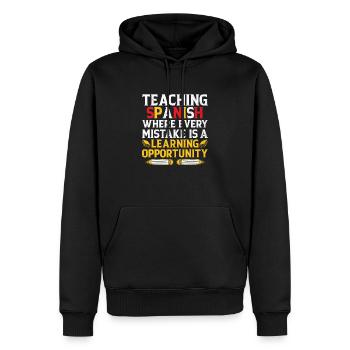 Foreign Language Teacher School Languages Teachers - Men’s Premium Organic Hoodie - black - Front - Nico (187cm)