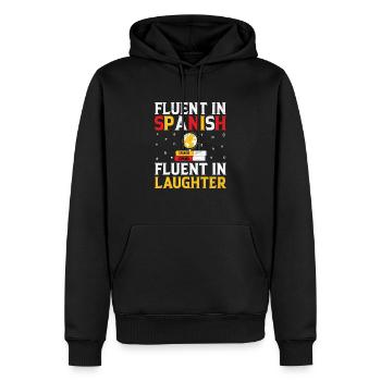 Fremdsprachenlehrer Schule Sprachlehrer - Männer Premium Bio Hoodie - Schwarz - Vorne - Nico (187cm)