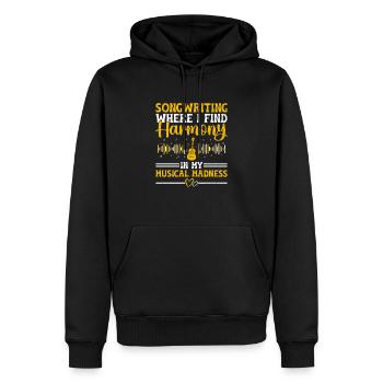 Musiker Songwriter Sänger Musiker Musik Musik Pr - Männer Premium Bio Hoodie - Schwarz - Vorne - Nico (187cm)