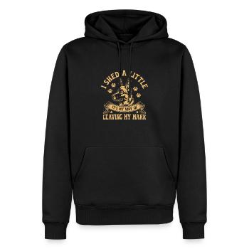 Je perds un peu, c’est ma façon de laisser ma marque GSD - Sweat à capuche Premium bio Homme - noir - Devant - Nico (187cm)