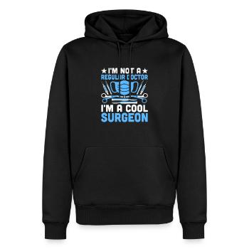 Ich bin kein normaler Arzt, ich bin ein cooler Chirurg, Chirurg - Männer Premium Bio Hoodie - Schwarz - Vorne - Nico (187cm)