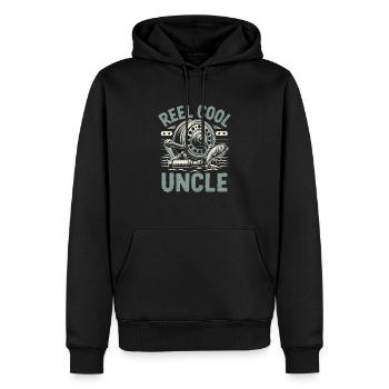 Moulinet Cool Uncle Fishing Angler Pêcheur Pêcheurs - Sweat à capuche Premium bio Homme - noir - Devant - Nico (187cm)