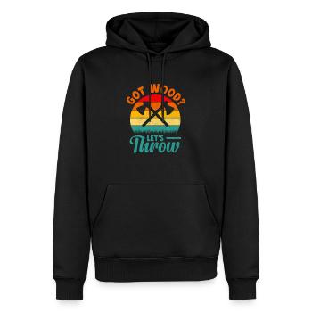 Got Wood Let's Throw Axt Werfen Beilwerfer - Männer Premium Bio Hoodie - Schwarz - Vorne - Nico (187cm)