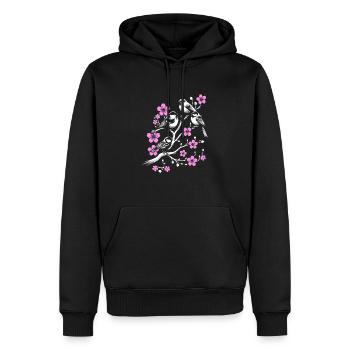 Vögel Vogelbeobachtung Vogelbeobachtung Vogelbeobachter - Männer Premium Bio Hoodie - Schwarz - Vorne - Nico (187cm)