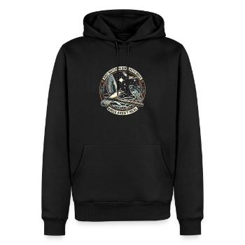 Vogelbeobachtung geht in beide Richtungen: Vögel sind nicht real - Männer Premium Bio Hoodie - Schwarz - Vorne - Nico (187cm)