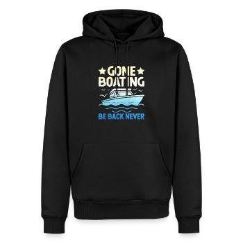 Gone Bootfahren Sei zurück Nie Paddelboot - Männer Premium Bio Hoodie - Schwarz - Vorne - Nico (187cm)