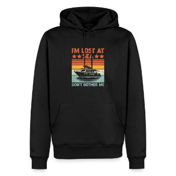 I'm Lost At Sea Don't Bother Me Paddle Boat - Männer Premium Bio Hoodie - Schwarz - Vorne - Nico (187cm)