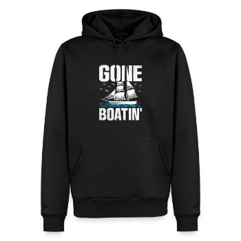 Pédalo Gone Boatin' - Sweat à capuche Premium bio Homme - noir - Devant - Nico (187cm)