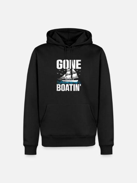 Pédalo Gone Boatin' - Sweat à capuche Premium bio Homme - noir