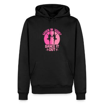 When In Doubt Dance It Out For Dancing Dancer - Men’s Premium Organic Hoodie - black - Front - Nico (187cm)