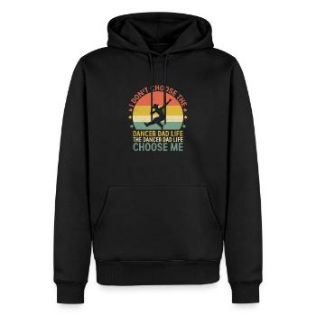 Ich wähle nicht den Tänzer Papa Leben Der Tänzer Papa - Männer Premium Bio Hoodie - Schwarz - Vorne - Nico (187cm)