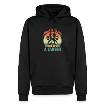 Ich flüstere Haustieren zu, als wäre es ein Karriereverterinier - Männer Premium Bio Hoodie - Schwarz - Vorne - Nico (187cm)