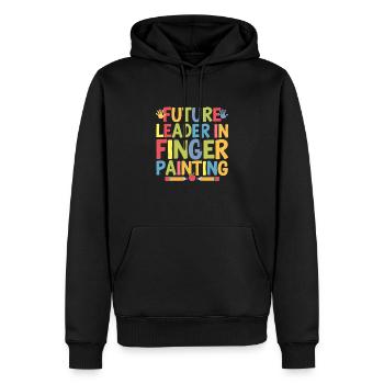 Future Leader In Finger Painting School Teacher - Men’s Premium Organic Hoodie - black - Front - Nico (187cm)