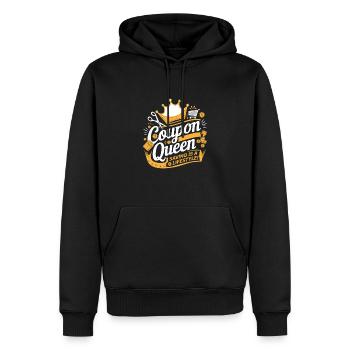 Coupon Queen Saving ist ein Lifestyle-Couponer-Shop - Männer Premium Bio Hoodie - Schwarz - Vorne - Nico (187cm)