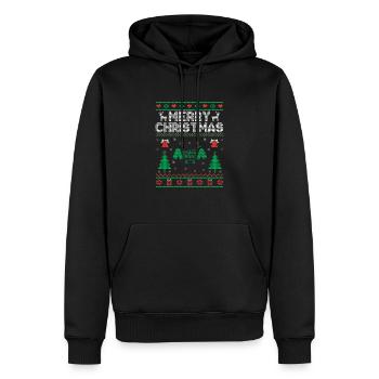 Xmas Merry Christmas Couponer Shopper Geld sparen - Männer Premium Bio Hoodie - Schwarz - Vorne - Nico (187cm)