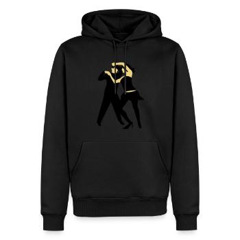 Salsa-dancer / salsa Tänzer (2c) - Men’s Premium Organic Hoodie - black - Front - Nico (187cm)