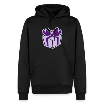 Geschenk 3 - Männer Premium Bio Hoodie - Schwarz - Vorne - Nico (187cm)