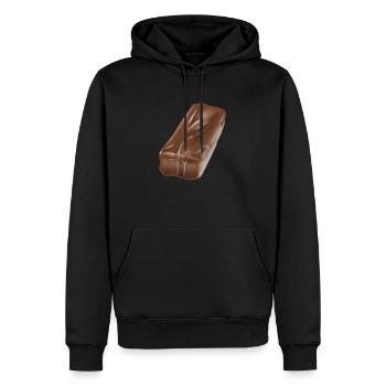 Schokoriegel Schokolade Design - Männer Premium Bio Hoodie - Schwarz - Vorne - Nico (187cm)