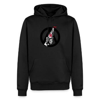 Anarchy - Men’s Premium Organic Hoodie - black - Front - Nico (187cm)