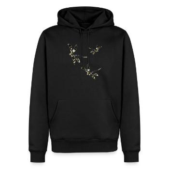 Important - Sweat à capuche Premium bio Homme - noir - Devant - Nico (187cm)
