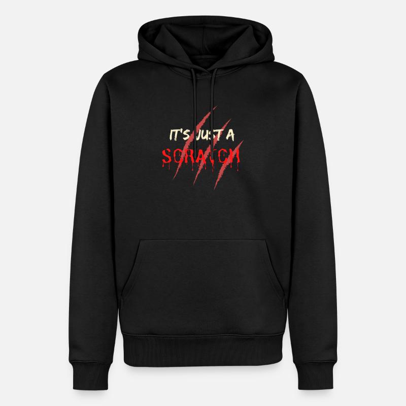 C’est juste une égratignure - Sweat à capuche Premium bio Homme - noir