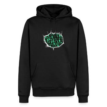 festival de la bière bday bière vêtements bière années 1960 - Sweat à capuche Premium bio Homme - noir - Devant - Nico (187cm)