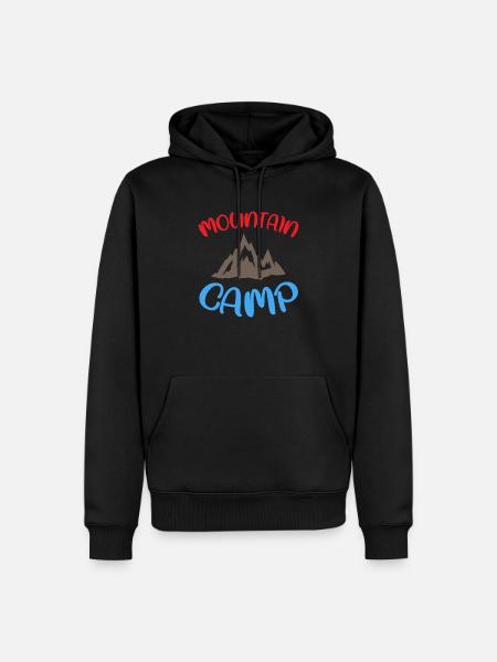Mountain Camp - Camping Life - Men’s Premium Organic Hoodie - black