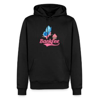 Backfee Konditor Torten Bäckerin - Männer Premium Bio Hoodie - Schwarz - Vorne - Nico (187cm)