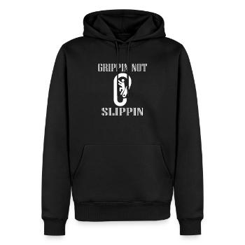 bouldering - Männer Premium Bio Hoodie - Schwarz - Vorne - Nico (187cm)
