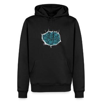 fun statement boxer christmas birthday love - Men’s Premium Organic Hoodie - black - Front - Nico (187cm)