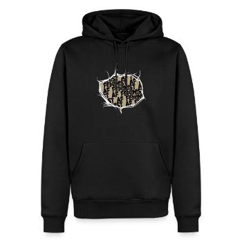 birthday female present idea woman black lives - Men’s Premium Organic Hoodie - black - Front - Nico (187cm)