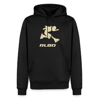 skater jump Rollerblader hell - Männer Premium Bio Hoodie - Schwarz - Vorne - Nico (187cm)