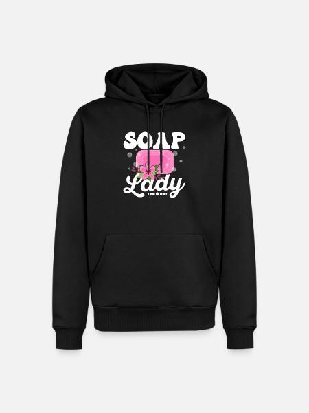 Soap Lady Soapmaking Soapmaker - Men’s Premium Organic Hoodie - black