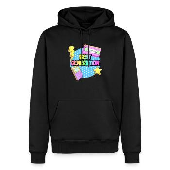 BESTE GENERATION - Männer Premium Bio Hoodie - Schwarz - Vorne - Nico (187cm)