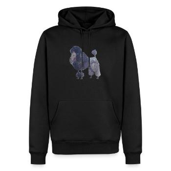 Pudel zwischendurch - Spaß - Männer Premium Bio Hoodie - Schwarz - Vorne - Nico (187cm)