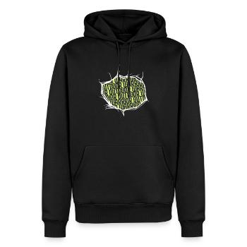 Camping-car Tente Extérieure Joke Geek Randonnée - Sweat à capuche Premium bio Homme - noir - Devant - Nico (187cm)
