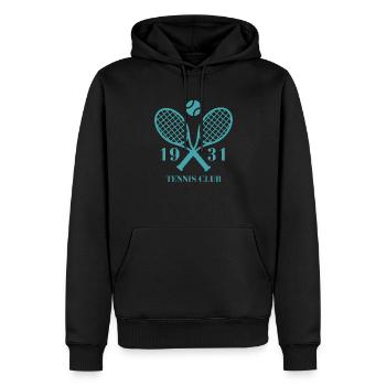 1931 Tennisclub - Männer Premium Bio Hoodie - Schwarz - Vorne - Nico (187cm)