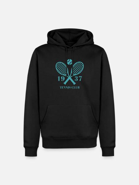 1937 Tennisclub - Männer Premium Bio Hoodie - Schwarz