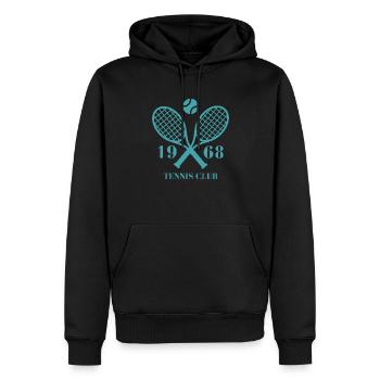 1968 Tennisclub - Männer Premium Bio Hoodie - Schwarz - Vorne - Nico (187cm)