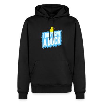Lustig Ich gebe keine Ente Gummienten Sarkasmus - Männer Premium Bio Hoodie - Schwarz - Vorne - Nico (187cm)