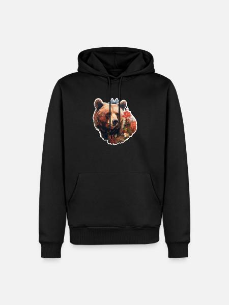 Bear in the wild - Men’s Premium Organic Hoodie - black